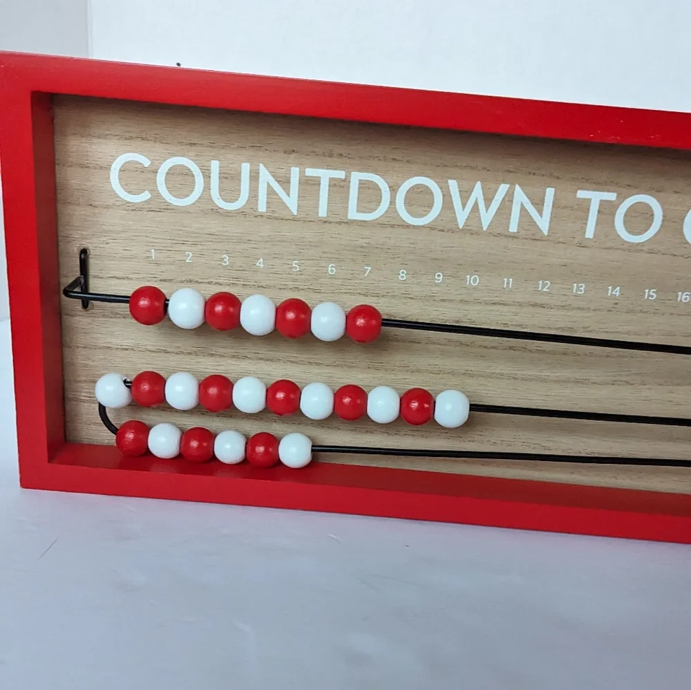 Target Wondershop Christmas Countdown Wood Bead Sliding Advent Calendar
